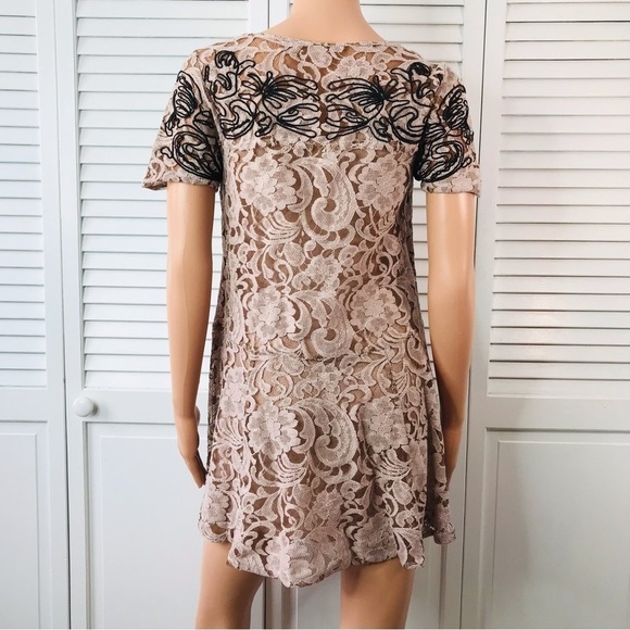 FREE PEOPLE Pink Lace Dreamer Dress Size Extra Small - Picture 7 of 8